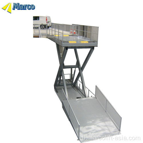 Hydraulic car lift ramps.